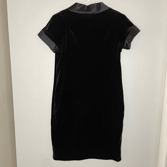 ‘S MaxMara Brown Velvet Short Sleeve Dress Size 6 - Picture 6 of 6